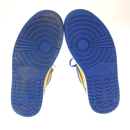 【中古品】【メンズ】 NIKE ナイキ WOMEN'S AIR JORDAN 1 HIGH OG GAME ROYAL AND VARSITY MAIZE スニーカー 靴 160-260719-rt-23-tagh サイズ：28.5cm US11.5 カラー：VARSITY MAZE/GAME ROYAL-SAIL 万代Net店