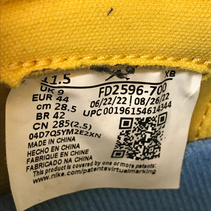 【中古品】【メンズ】 NIKE ナイキ WOMEN'S AIR JORDAN 1 HIGH OG GAME ROYAL AND VARSITY MAIZE スニーカー 靴 160-260719-rt-23-tagh サイズ：28.5cm US11.5 カラー：VARSITY MAZE/GAME ROYAL-SAIL 万代Net店