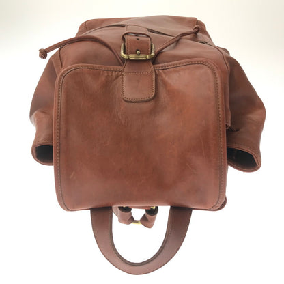【現状渡し品】【レディース】 OLD COACH オールド コーチ LEATHER BACKPACK レザー バックパック リュック カバン 180-260714-ki-05-tagh カラー：ブラウン 万代Net店