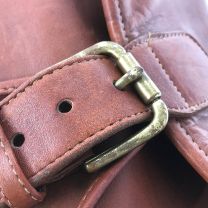 【現状渡し品】【レディース】 OLD COACH オールド コーチ LEATHER BACKPACK レザー バックパック リュック カバン 180-260714-ki-05-tagh カラー：ブラウン 万代Net店