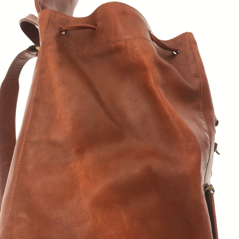 【現状渡し品】【レディース】 OLD COACH オールド コーチ LEATHER BACKPACK レザー バックパック リュック カバン 180-260714-ki-05-tagh カラー：ブラウン 万代Net店