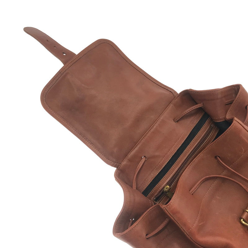 【現状渡し品】【レディース】 OLD COACH オールド コーチ LEATHER BACKPACK レザー バックパック リュック カバン 180-260714-ki-05-tagh カラー：ブラウン 万代Net店