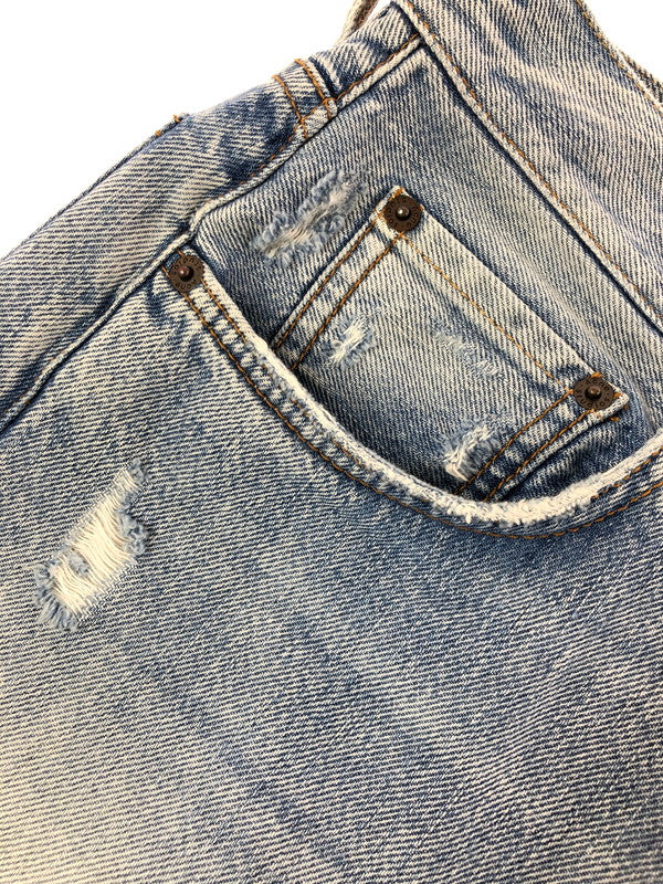 【中古品】【メンズ】 ACNE STUDIOS アクネストゥディオズ LIGHT BLUE TRASH DENIM PANTS B00230 2021M ライトブルー トラッシュ デニムパンツ ジーンズ 152-260714-rt-03-tag サイズ：EUR28 30 カラー：インディゴ 万代Net店