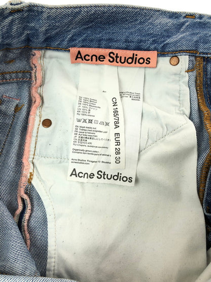 【中古品】【メンズ】 ACNE STUDIOS アクネストゥディオズ LIGHT BLUE TRASH DENIM PANTS B00230 2021M ライトブルー トラッシュ デニムパンツ ジーンズ 152-260714-rt-03-tag サイズ：EUR28 30 カラー：インディゴ 万代Net店