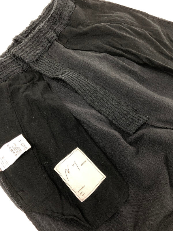 【中古品】【メンズ】 ANCELLM アンセルム CUT STRIPE EASY SLACKS カット ストライプ イージー スラックス ボトムス 151-260714-rt-04-tag サイズ：1 カラー：ブラック 万代Net店