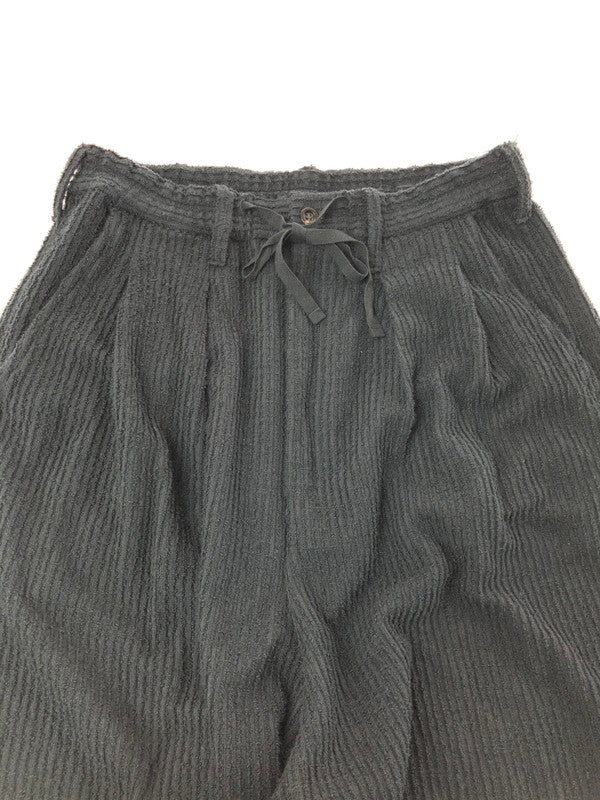 【中古品】【メンズ】 ANCELLM アンセルム CUT STRIPE EASY SLACKS カット ストライプ イージー スラックス ボトムス 151-260714-rt-04-tag サイズ：1 カラー：ブラック 万代Net店