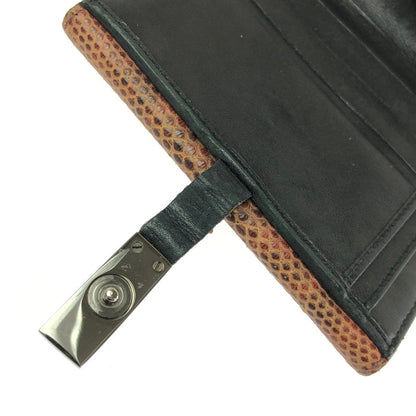 【中古品】【メンズ】 GUCCI グッチ SNAKE SKIN WALLET 035-2149-2049 トム・フォード期 スネーク スキン ウォレット 財布 二つ折り財布 181-260717-rt-24-tagh カラー：ブラウン 万代Net店