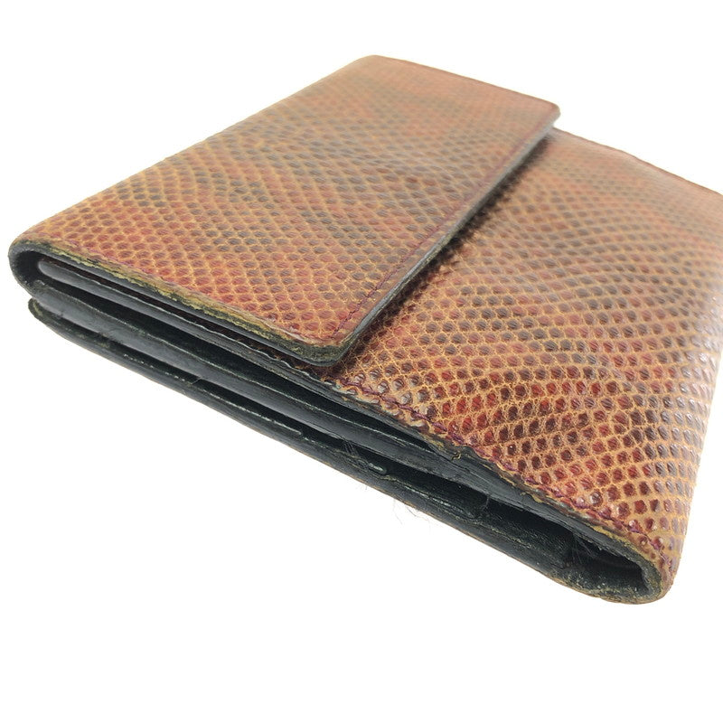 【中古品】【メンズ】 GUCCI グッチ SNAKE SKIN WALLET 035-2149-2049 トム・フォード期 スネーク スキン ウォレット 財布 二つ折り財布 181-260717-rt-24-tagh カラー：ブラウン 万代Net店