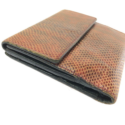 【中古品】【メンズ】 GUCCI グッチ SNAKE SKIN WALLET 035-2149-2049 トム・フォード期 スネーク スキン ウォレット 財布 二つ折り財布 181-260717-rt-24-tagh カラー：ブラウン 万代Net店