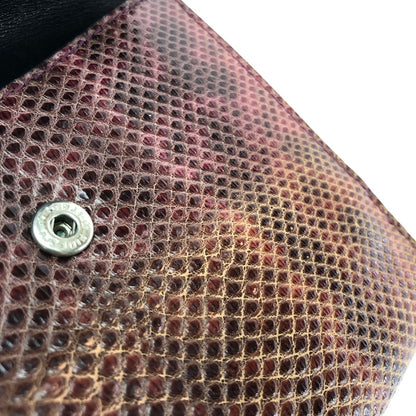 【中古品】【メンズ】 GUCCI グッチ SNAKE SKIN WALLET 035-2149-2049 トム・フォード期 スネーク スキン ウォレット 財布 二つ折り財布 181-260717-rt-24-tagh カラー：ブラウン 万代Net店