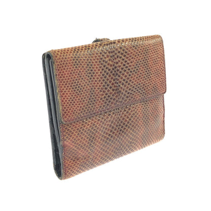 【中古品】【メンズ】 GUCCI グッチ SNAKE SKIN WALLET 035-2149-2049 トム・フォード期 スネーク スキン ウォレット 財布 二つ折り財布 181-260717-rt-24-tagh カラー：ブラウン 万代Net店