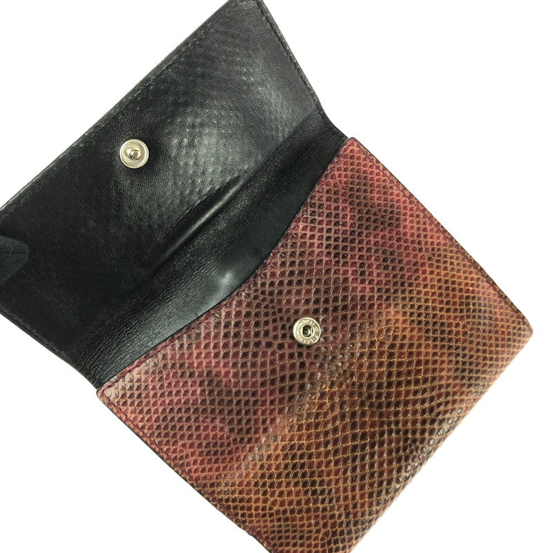 【中古品】【メンズ】 GUCCI グッチ SNAKE SKIN WALLET 035-2149-2049 トム・フォード期 スネーク スキン ウォレット 財布 二つ折り財布 181-260717-rt-24-tagh カラー：ブラウン 万代Net店