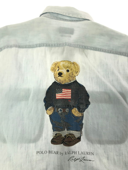【中古品】【メンズ】 POLO RALPH LAUREN ポロ・ラルフローレン POLO BEAR BD L/S SHIRT 0200011589 ポロ ベア ボタンダウン ロングスリーブ シャツ 147-260717-rt-14-tagh サイズ：M カラー：ブルー 万代Net店