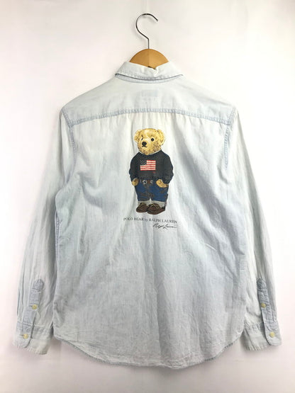 【中古品】【メンズ】 POLO RALPH LAUREN ポロ・ラルフローレン POLO BEAR BD L/S SHIRT 0200011589 ポロ ベア ボタンダウン ロングスリーブ シャツ 147-260717-rt-14-tagh サイズ：M カラー：ブルー 万代Net店