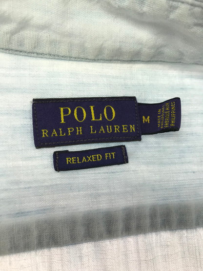 【中古品】【メンズ】 POLO RALPH LAUREN ポロ・ラルフローレン POLO BEAR BD L/S SHIRT 0200011589 ポロ ベア ボタンダウン ロングスリーブ シャツ 147-260717-rt-14-tagh サイズ：M カラー：ブルー 万代Net店