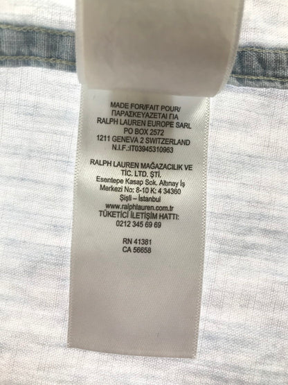 【中古品】【メンズ】 POLO RALPH LAUREN ポロ・ラルフローレン POLO BEAR BD L/S SHIRT 0200011589 ポロ ベア ボタンダウン ロングスリーブ シャツ 147-260717-rt-14-tagh サイズ：M カラー：ブルー 万代Net店