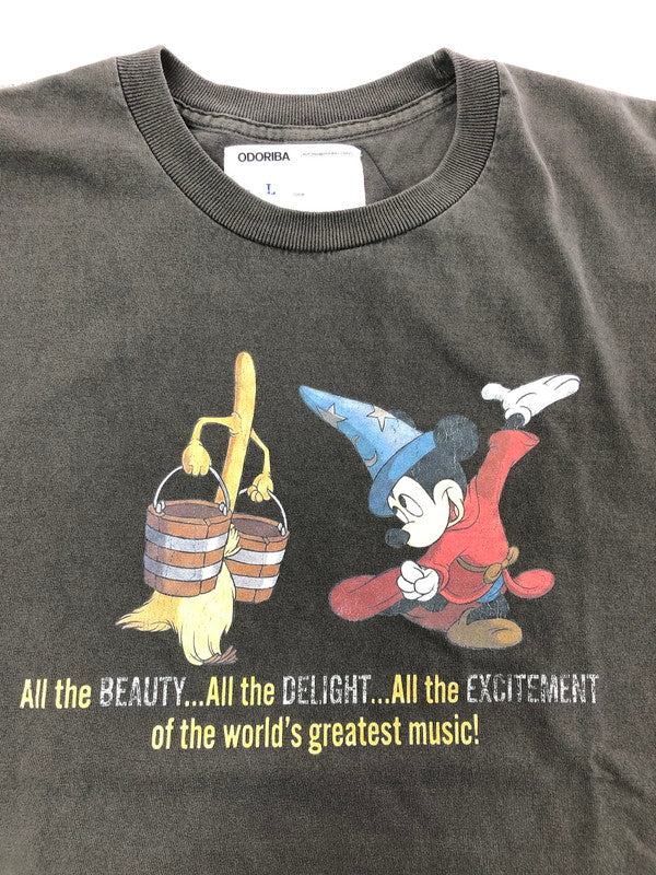 【中古品】【メンズ】 ODORIBA オドリバ MICKEY TEE VBM-56030-0 ミッキー Tシャツ 半袖Tシャツ トップス 147-260715-rt-12-tagh サイズ：L カラー：グレー 万代Net店