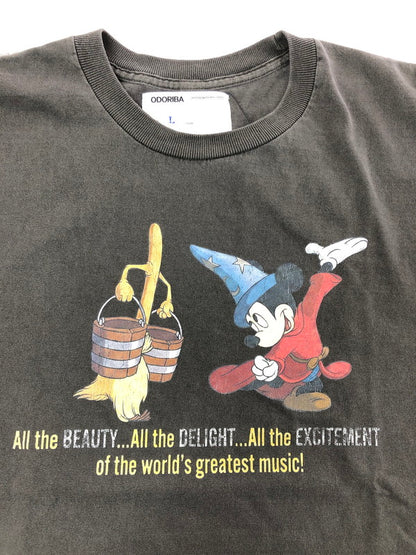 【中古品】【メンズ】 ODORIBA オドリバ MICKEY TEE VBM-56030-0 ミッキー Tシャツ 半袖Tシャツ トップス 147-260715-rt-12-tagh サイズ：L カラー：グレー 万代Net店