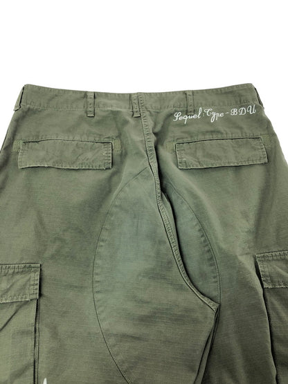 【現状渡し品】【メンズ】 SEQUEL シークエル 25SS BDU CARGO PANTS ２５年春夏モデル カーゴ パンツ ボトムス 153-260715-rt-23-tagh サイズ：L カラー：カーキ 万代Net店