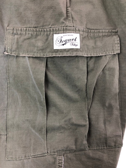【現状渡し品】【メンズ】 SEQUEL シークエル 25SS BDU CARGO PANTS ２５年春夏モデル カーゴ パンツ ボトムス 153-260715-rt-23-tagh サイズ：L カラー：カーキ 万代Net店