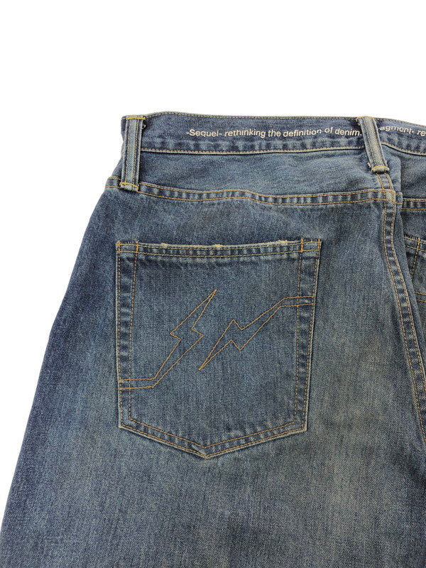 【中古品】【メンズ】 SEQUEL シークエル × FRAGMENT DESIGN フラグメント デザイン DENIM PANTS デニムパンツ ジーンズ ボトムス 153-260715-rt-25-tagh サイズ：L カラー：インディゴ 万代Net店