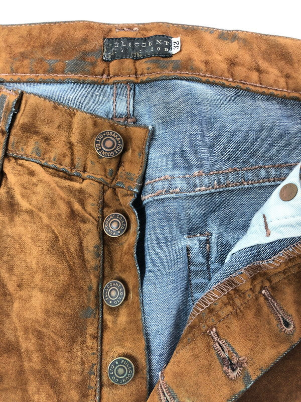 【現状渡し品】【メンズ】 FULL COUNT COLLECTION フルカウント コレクション 90's MOLESKIN PANTS 90年代 モールスキン パンツ ボトムス 156-260715-rt-27-tagh サイズ：32 カラー：ブラウン 万代Net店