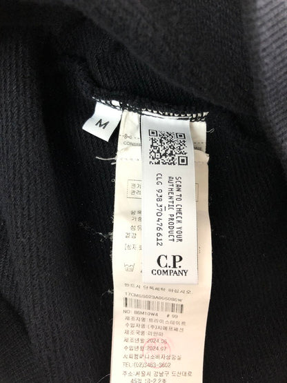 【中古品】【メンズ】 C.P.COMPANY シーピーカンパニー DIAGONAL RAISED LENS CREW SWEAT 17CMSS023A 005086W ダイアゴナル レイズド レンズ クルー スウェット トレーナー 141-260715-rt-18-tagh サイズ：M カラー：ブラック 万代Net店