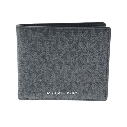 【中古品】【メンズ】 MICHAEL KORS マイケル コース BILLFOLD W COIN POCKET WALLET 36U9LCRF3B ビルフォールド コイン ポケット ウォレット 二つ折り財布 181-260718-rt-27-tagh カラー：ブラック 万代Net店