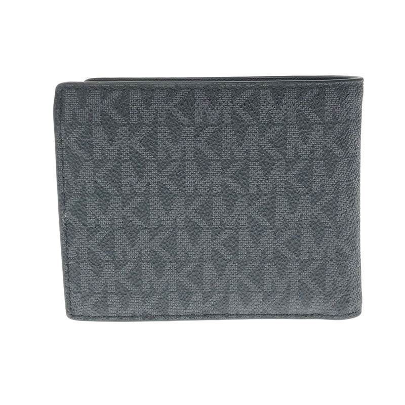 【中古品】【メンズ】 MICHAEL KORS マイケル コース BILLFOLD W COIN POCKET WALLET 36U9LCRF3B ビルフォールド コイン ポケット ウォレット 二つ折り財布 181-260718-rt-27-tagh カラー：ブラック 万代Net店
