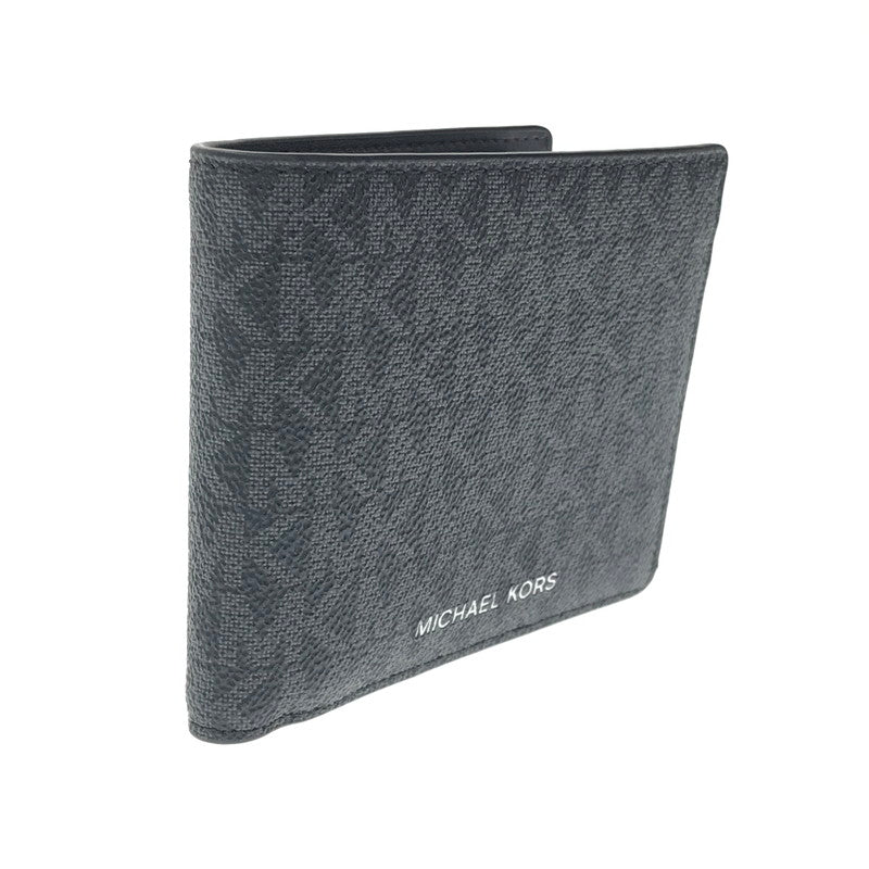 【中古品】【メンズ】 MICHAEL KORS マイケル コース BILLFOLD W COIN POCKET WALLET 36U9LCRF3B ビルフォールド コイン ポケット ウォレット 二つ折り財布 181-260718-rt-27-tagh カラー：ブラック 万代Net店