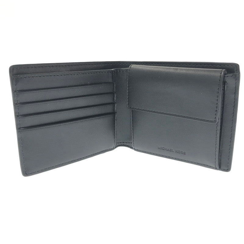 【中古品】【メンズ】 MICHAEL KORS マイケル コース BILLFOLD W COIN POCKET WALLET 36U9LCRF3B ビルフォールド コイン ポケット ウォレット 二つ折り財布 181-260718-rt-27-tagh カラー：ブラック 万代Net店