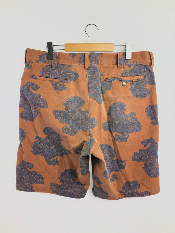 【中古品】【メンズ】 SUPREME シュプリーム 14SS PAISLEY WORK SHORT ペイズリー ワーク ショートパンツ ボトムス 149-260719-rt-17-tagh サイズ：36 カラー：ブラウン 万代Net店