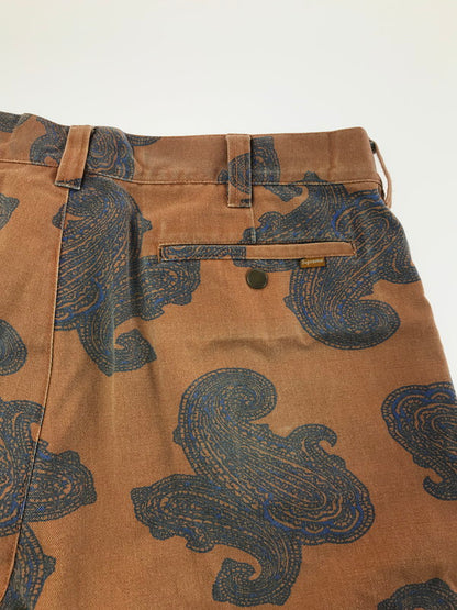 【中古品】【メンズ】 SUPREME シュプリーム 14SS PAISLEY WORK SHORT ペイズリー ワーク ショートパンツ ボトムス 149-260719-rt-17-tagh サイズ：36 カラー：ブラウン 万代Net店