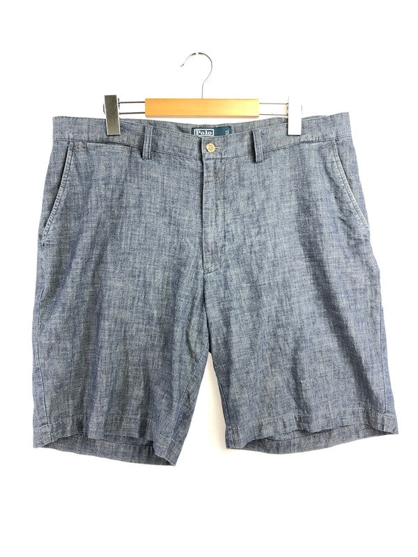 【中古品】【メンズ】 POLO RALPH LAUREN ポロ ラルフローレン 90's CHAMBRAY SHORT シャンブレー ショートパンツ ボトムス 157-260715-rt-21-tagh サイズ：36 カラー：インディゴ 万代Net店