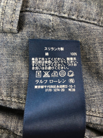 【中古品】【メンズ】 POLO RALPH LAUREN ポロ ラルフローレン 90's CHAMBRAY SHORT シャンブレー ショートパンツ ボトムス 157-260715-rt-21-tagh サイズ：36 カラー：インディゴ 万代Net店