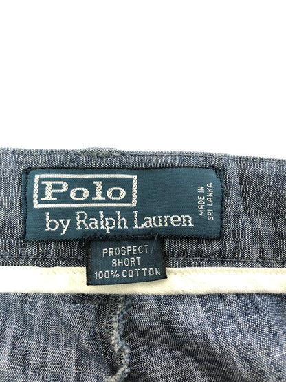 【中古品】【メンズ】 POLO RALPH LAUREN ポロ ラルフローレン 90's CHAMBRAY SHORT シャンブレー ショートパンツ ボトムス 157-260715-rt-21-tagh サイズ：36 カラー：インディゴ 万代Net店