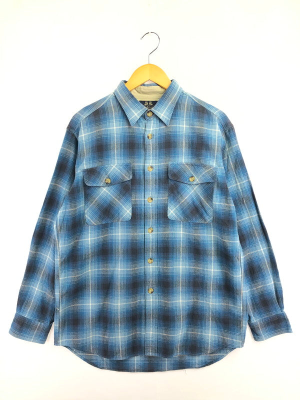 【中古品】【メンズ】 WILLIS&GEIGER ウィリス＆ガイガー 90's L/S FLANNEL SHIRT 90年代 ロングスリーブ フランネル シャツ トップス 日本製 146-260715-rt-20-tagh サイズ：L カラー：ブルー 万代Net店