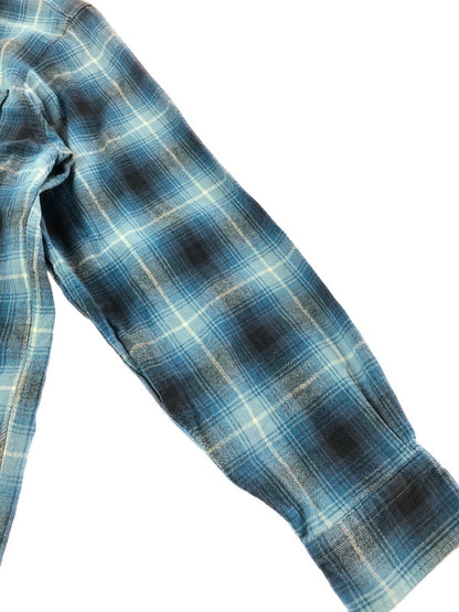 【中古品】【メンズ】 WILLIS&GEIGER ウィリス＆ガイガー 90's L/S FLANNEL SHIRT 90年代 ロングスリーブ フランネル シャツ トップス 日本製 146-260715-rt-20-tagh サイズ：L カラー：ブルー 万代Net店