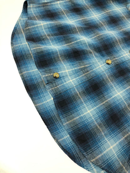 【中古品】【メンズ】 WILLIS&GEIGER ウィリス＆ガイガー 90's L/S FLANNEL SHIRT 90年代 ロングスリーブ フランネル シャツ トップス 日本製 146-260715-rt-20-tagh サイズ：L カラー：ブルー 万代Net店