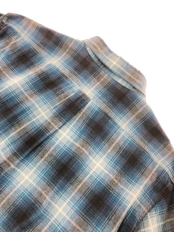 【中古品】【メンズ】 WILLIS&GEIGER ウィリス＆ガイガー 90's L/S FLANNEL SHIRT 90年代 ロングスリーブ フランネル シャツ トップス 日本製 146-260715-rt-20-tagh サイズ：L カラー：ブルー 万代Net店