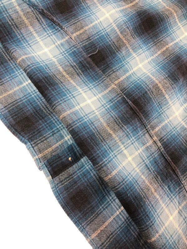 【中古品】【メンズ】 WILLIS&GEIGER ウィリス＆ガイガー 90's L/S FLANNEL SHIRT 90年代 ロングスリーブ フランネル シャツ トップス 日本製 146-260715-rt-20-tagh サイズ：L カラー：ブルー 万代Net店
