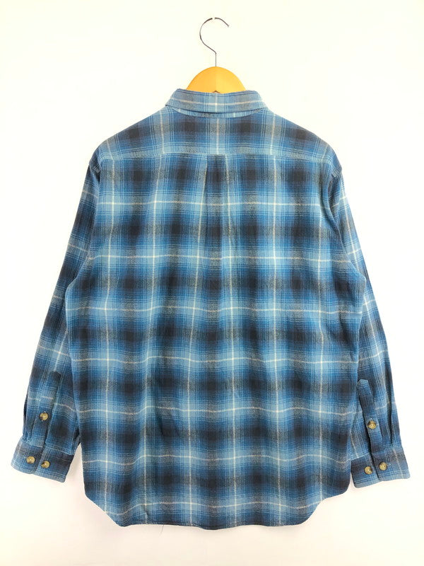 【中古品】【メンズ】 WILLIS&GEIGER ウィリス＆ガイガー 90's L/S FLANNEL SHIRT 90年代 ロングスリーブ フランネル シャツ トップス 日本製 146-260715-rt-20-tagh サイズ：L カラー：ブルー 万代Net店