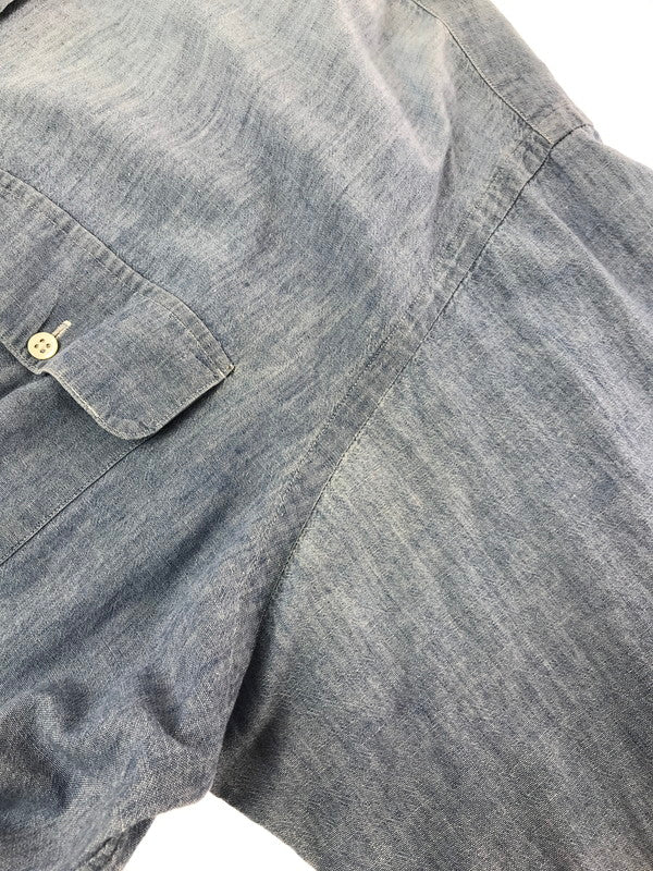 【中古品】【メンズ】 POLO RALPH LAUREN ポロ・ラルフローレン 90's L/S CHAMBRAY WORK SHIRT 90年代 ロングスリーブ シャンブレー ワーク シャツ トップス 146-260717-rt-13-tagh サイズ：L カラー：ブルー 万代Net店