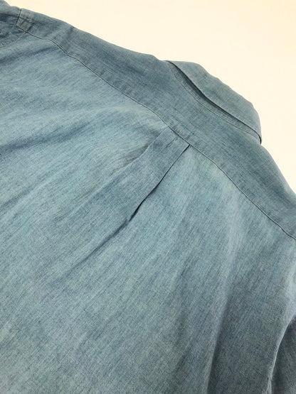【中古品】【メンズ】 POLO RALPH LAUREN ポロ・ラルフローレン 90's L/S CHAMBRAY WORK SHIRT 90年代 ロングスリーブ シャンブレー ワーク シャツ トップス 146-260717-rt-13-tagh サイズ：L カラー：ブルー 万代Net店
