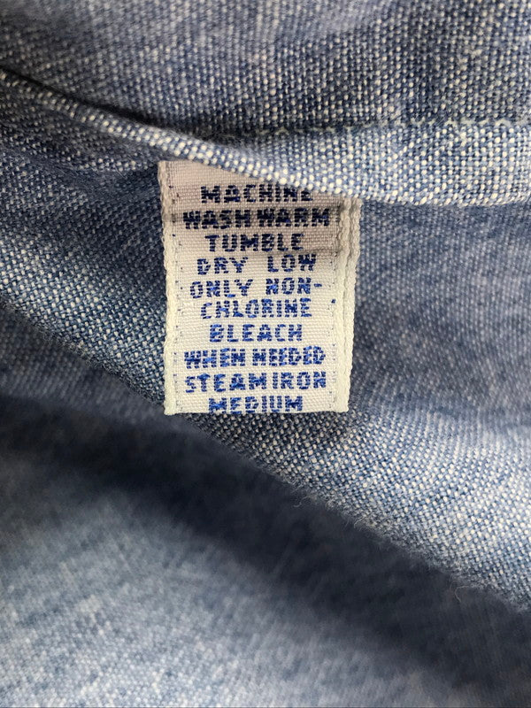 【中古品】【メンズ】 POLO RALPH LAUREN ポロ・ラルフローレン 90's L/S CHAMBRAY WORK SHIRT 90年代 ロングスリーブ シャンブレー ワーク シャツ トップス 146-260717-rt-13-tagh サイズ：L カラー：ブルー 万代Net店