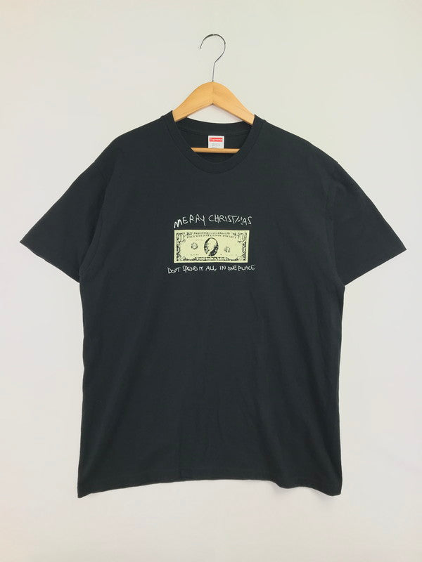 【中古品】【メンズ】 SUPREME シュプリーム 21AW SPEND IT TEE スペンド イット Tシャツ 半袖 Tシャツ トップス 149-260719-rt-11-tagh サイズ：L カラー：ブラック 万代Net店