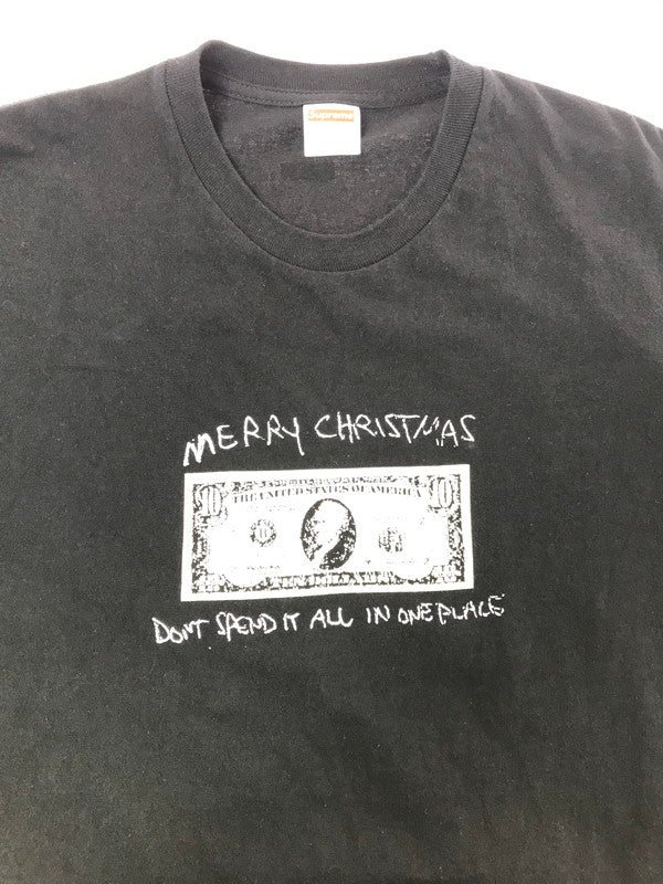 【中古品】【メンズ】 SUPREME シュプリーム 21AW SPEND IT TEE スペンド イット Tシャツ 半袖 Tシャツ トップス 149-260719-rt-11-tagh サイズ：L カラー：ブラック 万代Net店