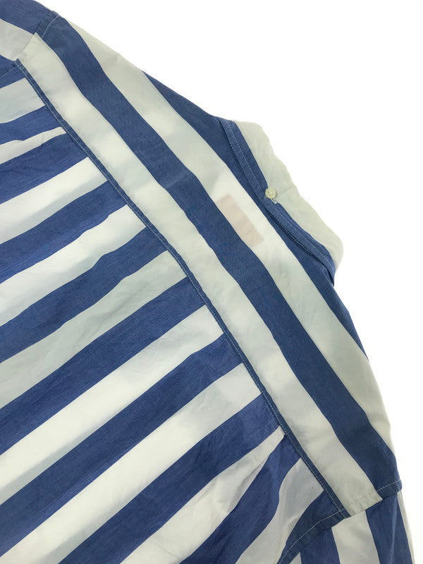 【中古品】【メンズ】 SUPREME シュプリーム 12SS TLARGE STRIPED SHIRT ストライプ シャツ 半袖シャツ トップス 149-260719-rt-15-tagh サイズ：L カラー：ブルー 万代Net店