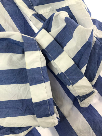 【中古品】【メンズ】 SUPREME シュプリーム 12SS TLARGE STRIPED SHIRT ストライプ シャツ 半袖シャツ トップス 149-260719-rt-15-tagh サイズ：L カラー：ブルー 万代Net店
