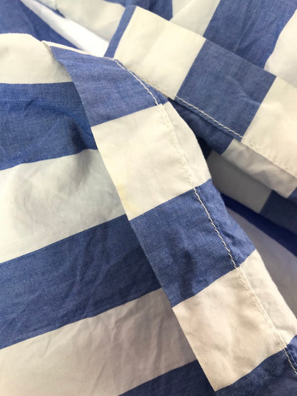 【中古品】【メンズ】 SUPREME シュプリーム 12SS TLARGE STRIPED SHIRT ストライプ シャツ 半袖シャツ トップス 149-260719-rt-15-tagh サイズ：L カラー：ブルー 万代Net店